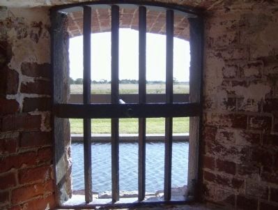 View looking out from the prison. image. Click for full size.