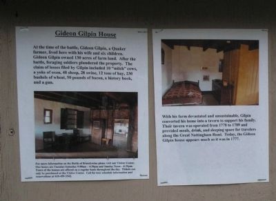 Gideon Gilpin House Marker. Click for full size. Gideon Gilpin House Marker image. Click for full size.