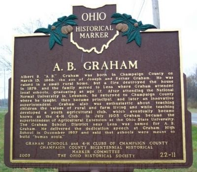 A. B. Graham Marker image. Click for full size.