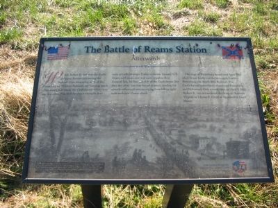 The Battle of Reams Station Marker image. Click for full size.
