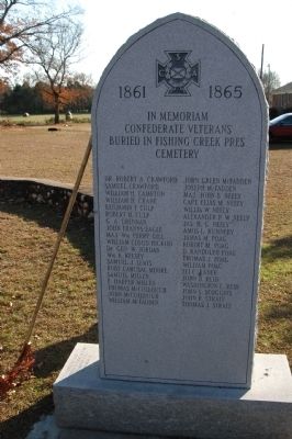 Fishing Creek Revolutionary / Confederate War Memorial Marker image. Click for full size.