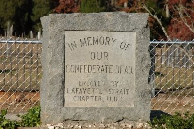 Fishing Creek Confederate Monument Marker. Click for full size. Fishing Creek Confederate Monument Marker image. Click for full size.