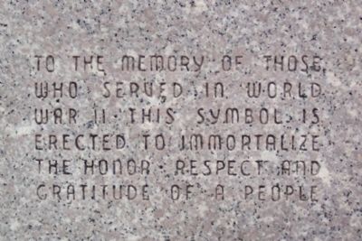 St. Paris and Johnson Township World War II Memorial Dedication image. Click for full size.
