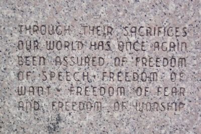 St. Paris and Johnson Township World War II Memorial Dedication image. Click for full size.