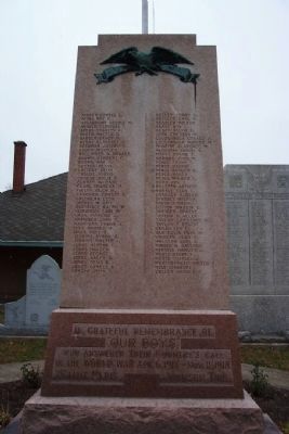 St. Paris and Johnson Township World War I Memorial Marker image. Click for full size.