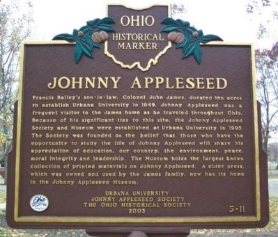 Johnny Appleseed Marker (side B) image. Click for full size.