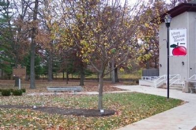 Bailey and Barclay Halls / Johnny Appleseed Marker. Click for full size. Bailey and Barclay Halls / Johnny Appleseed Marker image. Click for full size.
