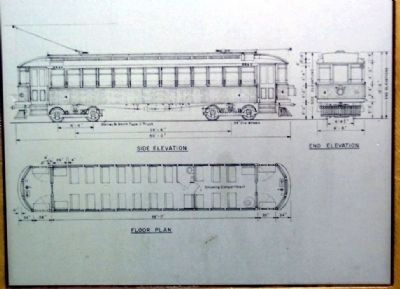 Dayton, Springfield, and Urbana Electric Railway Drawing image. Click for full size.