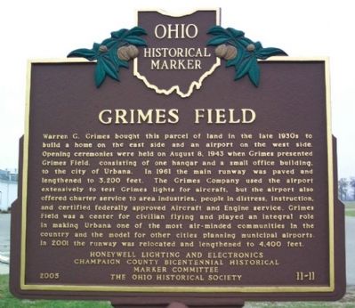Grimes Field Marker (side B) image. Click for full size.