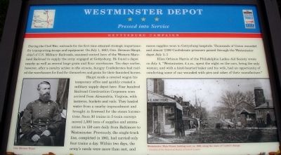Westminster Depot Marker image. Click for full size.