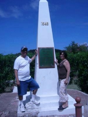 Richard and Grace at Boundary Monument. Click for full size. Richard and Grace at Boundary Monument image. Click for full size.