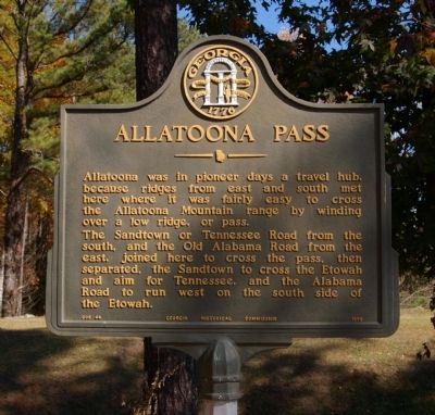 Allatoona Pass Marker image. Click for full size.