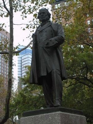 Closeup of John Ericsson Statue. Click for full size. Closeup of John Ericsson Statue image. Click for full size.