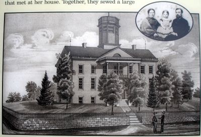 Close-up of Courthouse Sketch from Marker. Click for full size. Close-up of Courthouse Sketch from Marker image. Click for full size.