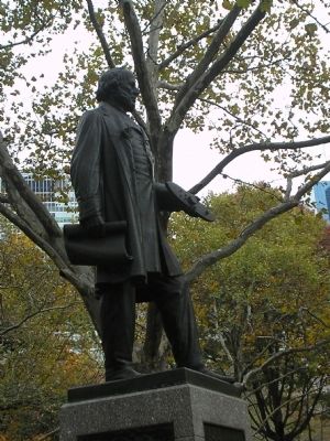 Closeup of John Ericsson Statue. Click for full size. Closeup of John Ericsson Statue image. Click for full size.