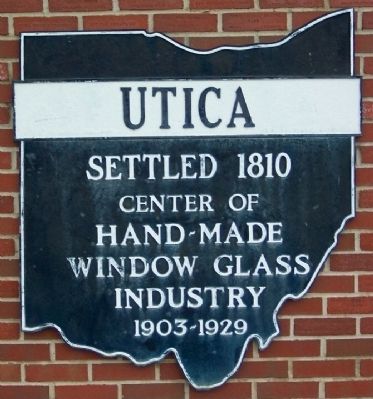 Utica Former Corporate Limit Marker image. Click for full size.