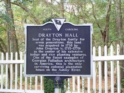 Drayton Hall Marker image. Click for full size.