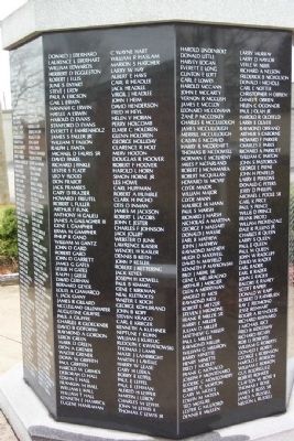 Hilliard Veterans Memorial. Click for full size. Hilliard Veterans Memorial image. Click for full size.
