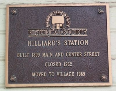 Hilliard Railroad Depot Marker image. Click for full size.