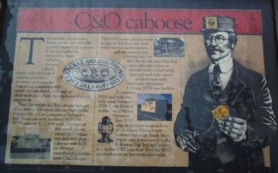 C & O caboose Marker image. Click for full size.