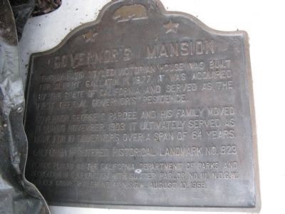 Governor’s Mansion Marker image. Click for full size.