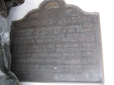 Governor’s Mansion Marker. Click for full size. Governor’s Mansion Marker image. Click for full size.