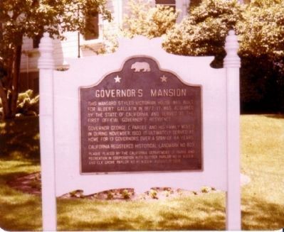 Governor’s Mansion Marker image. Click for full size.