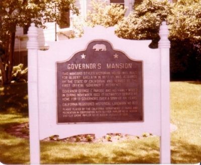 Governor’s Mansion Marker. Click for full size. Governor’s Mansion Marker image. Click for full size.