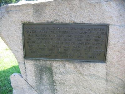 Plaque on Side of Monument image. Click for full size.