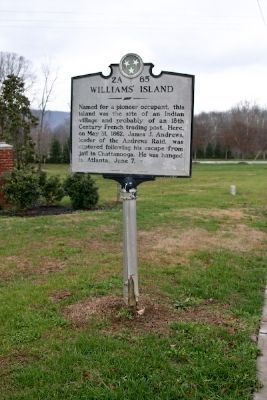 Williams' Island Marker. Click for full size. Williams' Island Marker image. Click for full size.