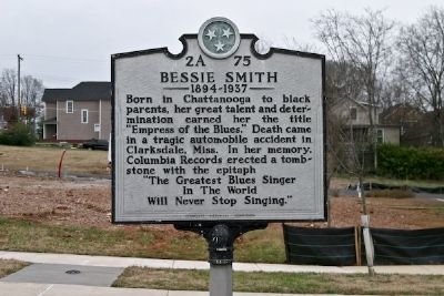 Bessie Smith Marker image. Click for full size.