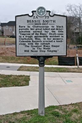 Bessie Smith Marker. Click for full size. Bessie Smith Marker image. Click for full size.