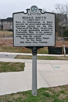Bessie Smith Marker image. Click for full size.