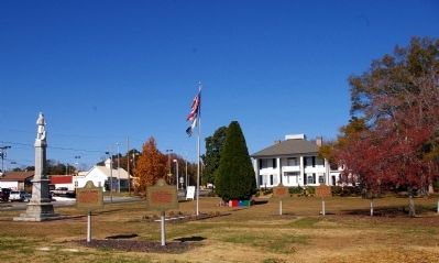 Six Markers and a Monument. Click for full size. Six Markers and a Monument image. Click for full size.