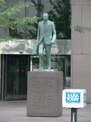 James A. Rhodes Monument image. Click for full size.
