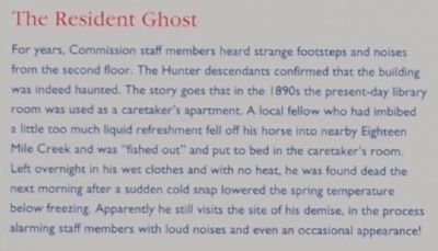 Hunter's Store Marker -<br>The Resident Ghost image. Click for full size.