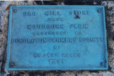 Old Mill Stone Marker image. Click for full size.