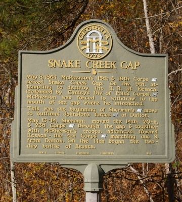 Snake Creek Gap Marker image. Click for full size.