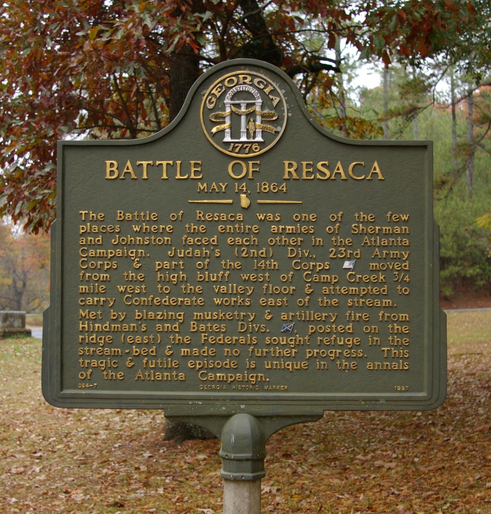Battle of Resaca Marker