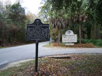 Magnolia Plantation Marker. Click for full size. Magnolia Plantation Marker image. Click for full size.