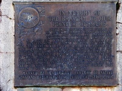 In Memory of Our Pioneer Officers Marker. Click for full size. In Memory of Our Pioneer Officers Marker image. Click for full size.