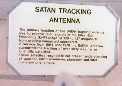 S<small>ATAN</small> Tracking Antenna Marker image. Click for full size.