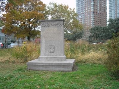 Marker in Battery Park image. Click for full size.