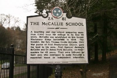 The McCallie School Marker image. Click for full size.