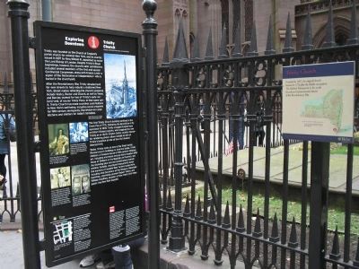 Markers at Trinity Church image. Click for full size.