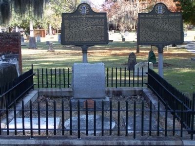 General Lachlan McIntosh Marker and Gravesite image. Click for full size.