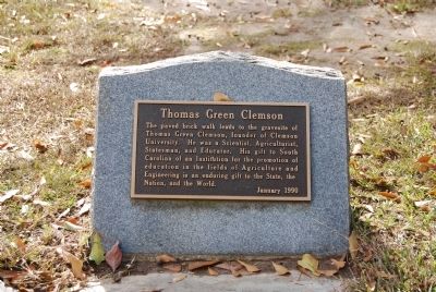 Thomas Green Clemson Marker image. Click for full size.