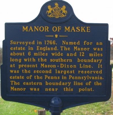 Manor of Maske Marker image. Click for full size.
