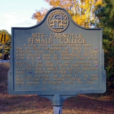 Site - Cassville Female College Marker image. Click for full size.