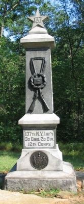 137th New York Infantry Monument. Click for full size. 137th New York Infantry Monument image. Click for full size.